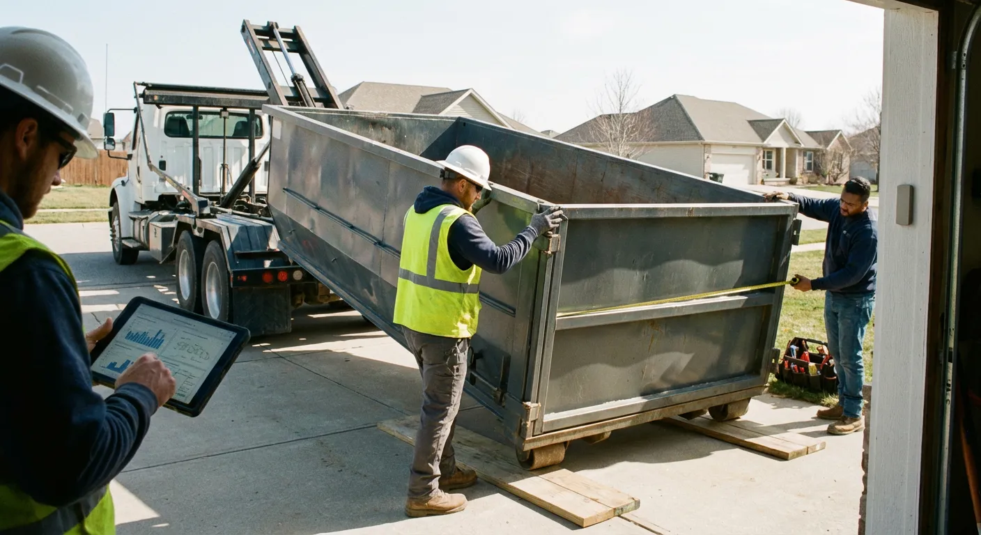 Roll-off dumpster dimensions and capacity guide in Midland, TX