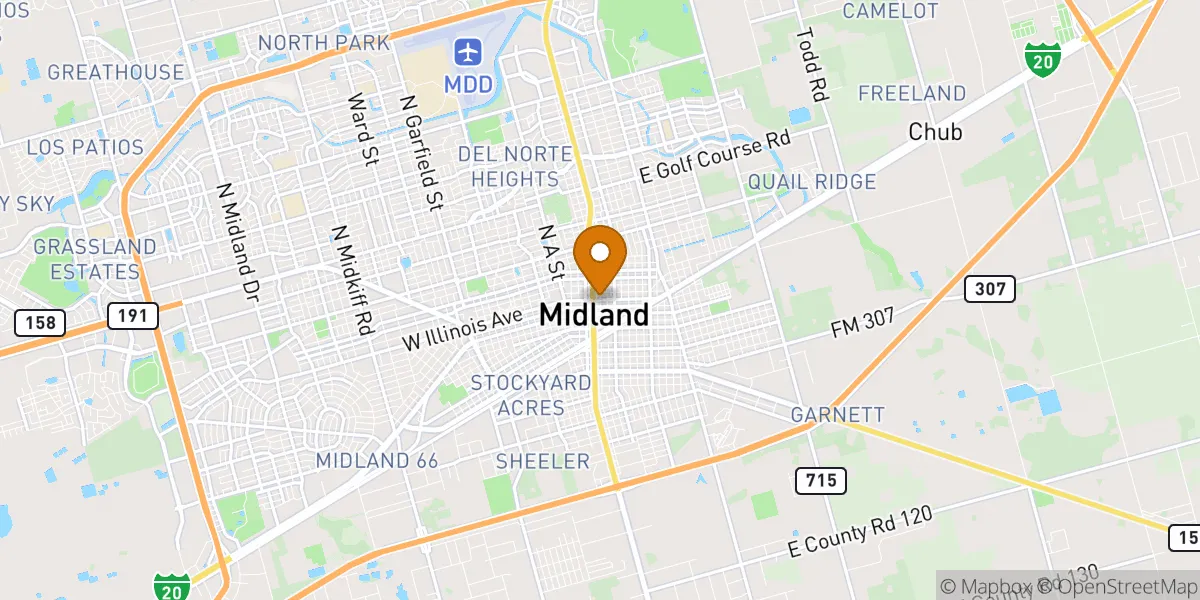 neighborhood map neighborhood map in Midland, TX